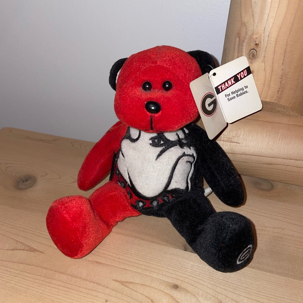 University of Georgia March of Dimes 2000 plush bear with tags